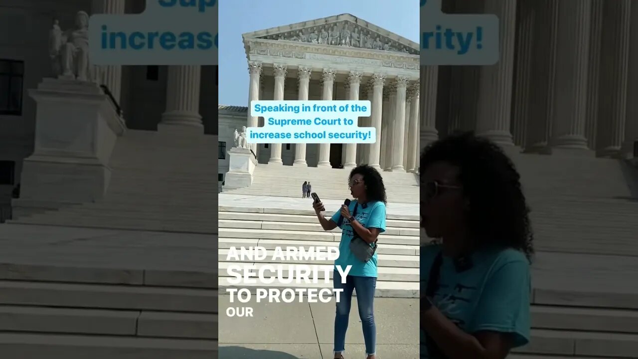 A short clip of my speech in front of the Supreme Court! Protect our kids! #shorts #2ndamendment