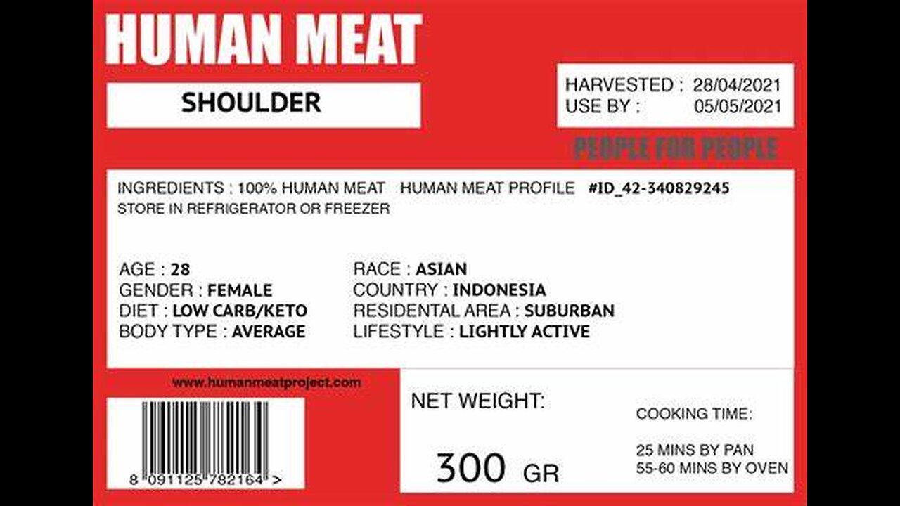 THE HUMAN MEAT PROJECT: DONATE YOU DEAD BODY TO CANNIBALS