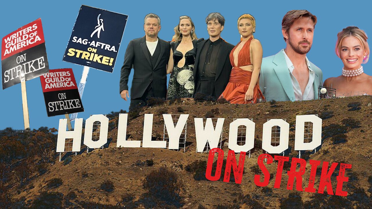 Hollywood Actors & Writers Strike to Fight Back Against the AI Takeover #strike #fyp #viral #foryou