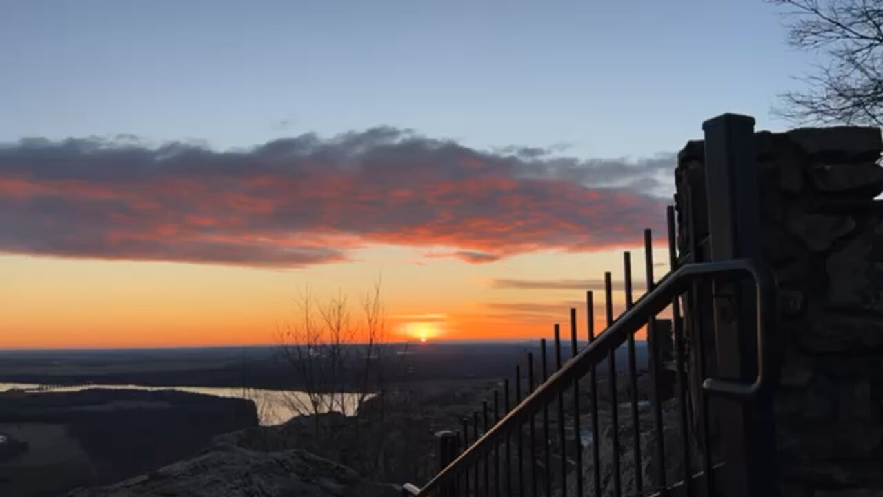 Christmas morning sunrise ‘22 top of Petit Jean mountain, Arkansas