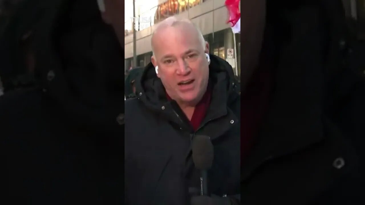 CANADIANS SAVAGELY HECKLE NEWS REPORTER LIVE ON AIR