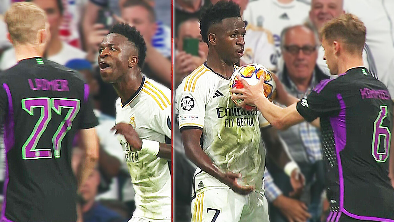 Vinicius Junior reactions vs Bayern Munich