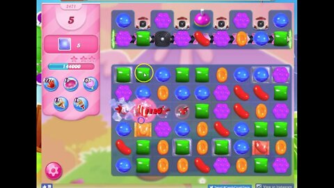 Candy Crush Level 2471 Audio Talkthrough, 1 Star 0 Boosters