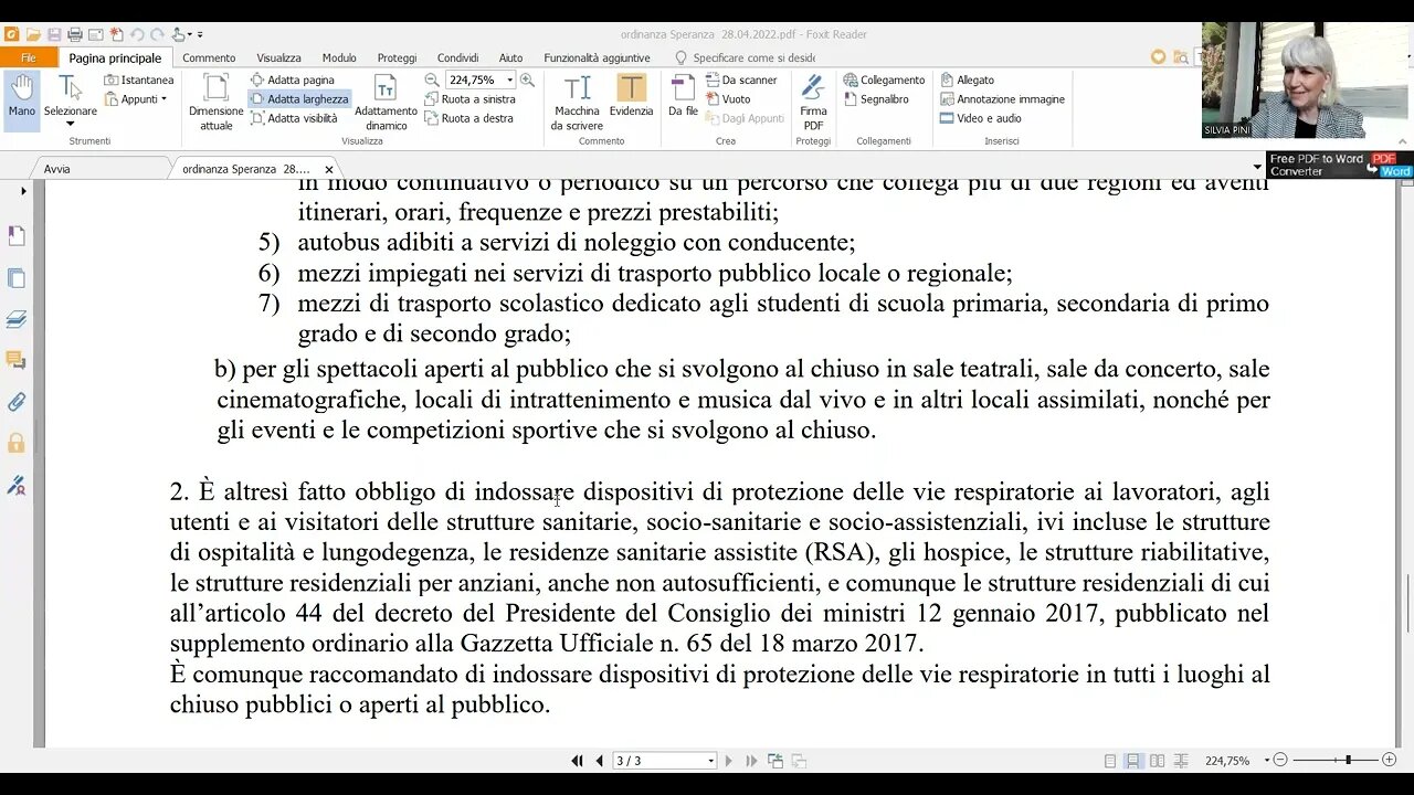 NUOVA ORDINANZA DEL 28 04 2022 DEL MINISTRO DELLA SALUTE