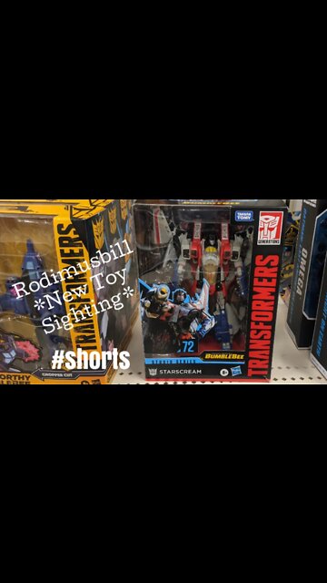 Studio Series 72 Starscream Transformers Bumblebee Figure *Rodimusbill New Toy Sighting* #shorts