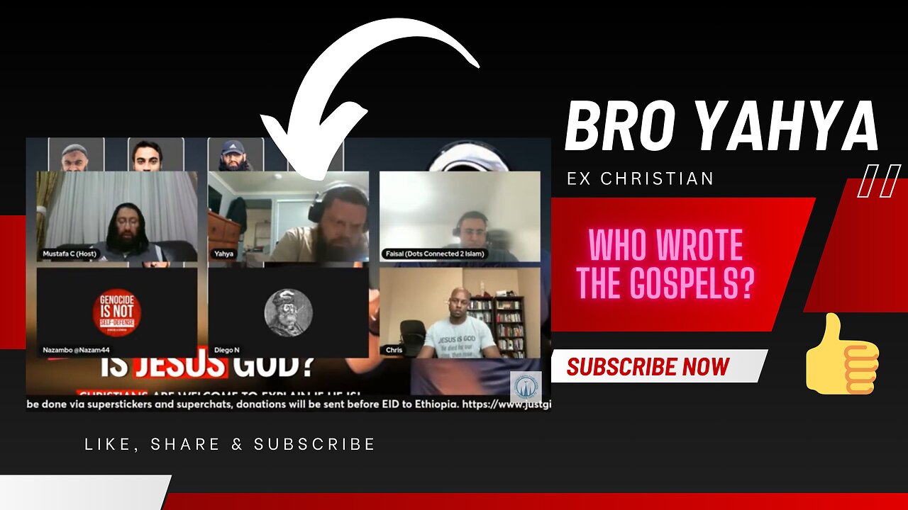 Ft Bro Yahya ex Christian. Who wrote the gospel of Matthew?