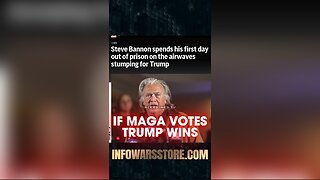 Alex Jones & Steve Bannon: If MAGA Turns Out To Vote, Trump Wins - 11/1/24