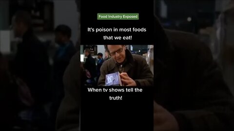 When TV Shows tell the truth about the food industry selling us death.