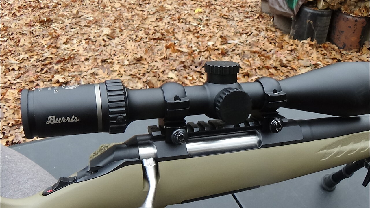 Burris 3x9x50mm rifle scope sight-in on Ruger American Ranch rifle