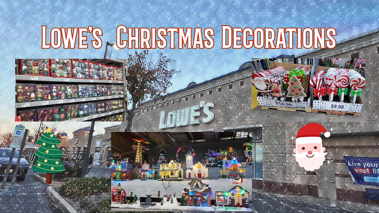 Lowe's Christmas Decorations '24 - 4K Store Tour - Please Like/Follow, Thanks! Merry Christmas!