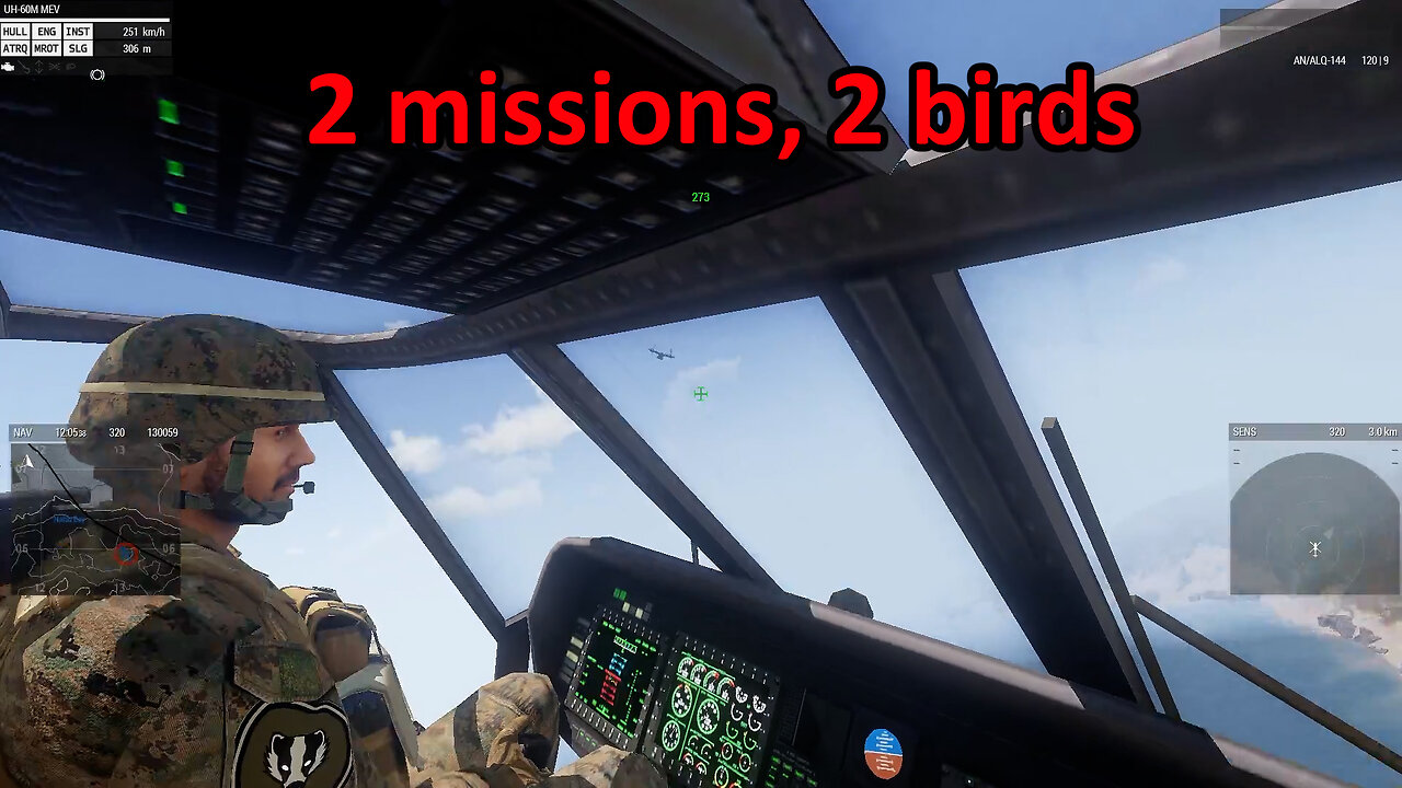 ARMA 3 | 2 missions and 2 different birds |23 3 23 |with Badger squad| VOD|