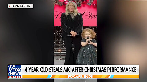 4-Year-Old Girl Goes Viral After Stealing Mic Following Christmas Performance