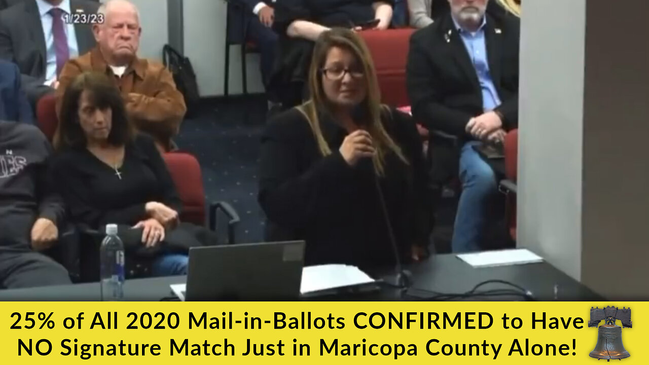 25% of All 2020 Mail-in-Ballots CONFIRMED to Have NO Signature Match Just in Maricopa County Alone!