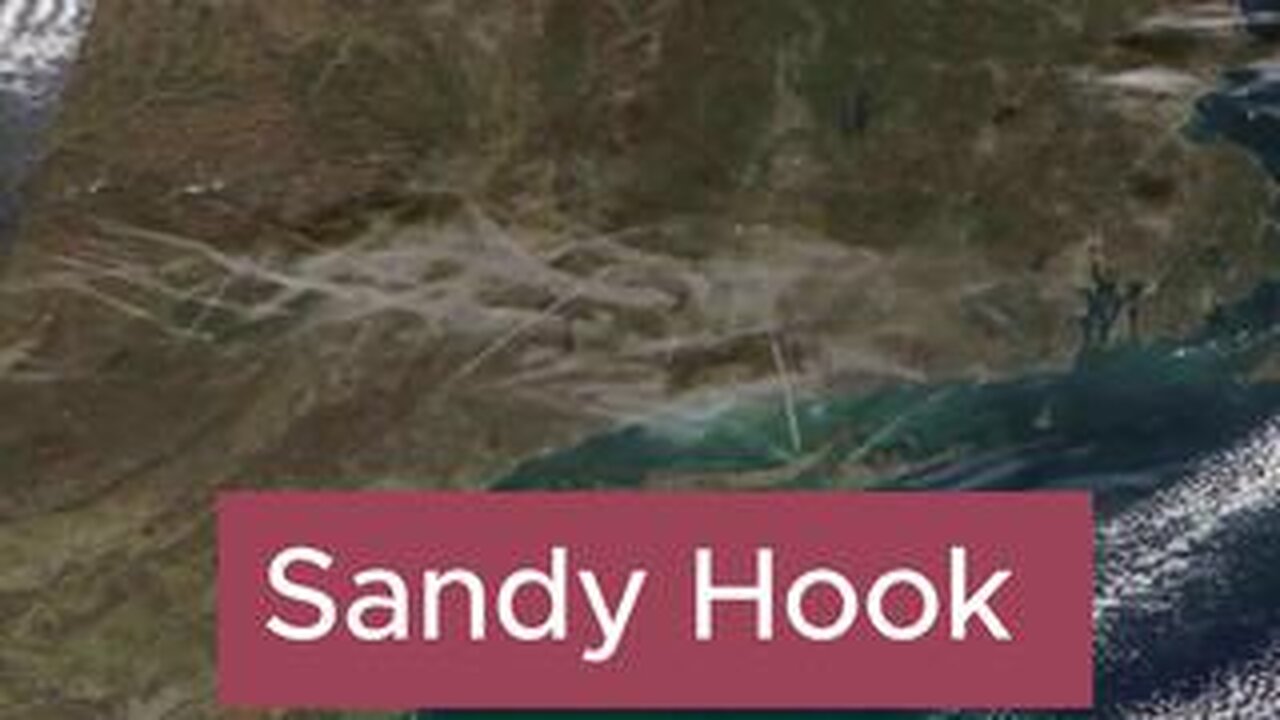 Spraying chemtrails over Sandy Hook school shooting hoax blocking evidence Through satellite imagery