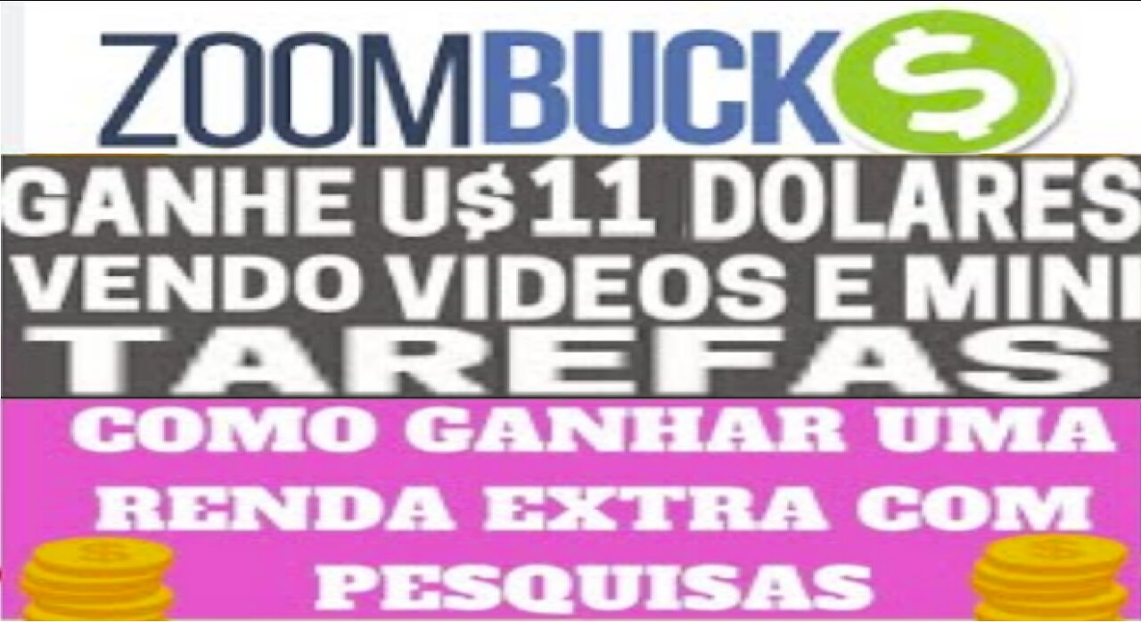 【ZoomBuck Pesquisas】Como ganhar dólares em casa | Paga Para Você Executar Tarefas | Renda Extra