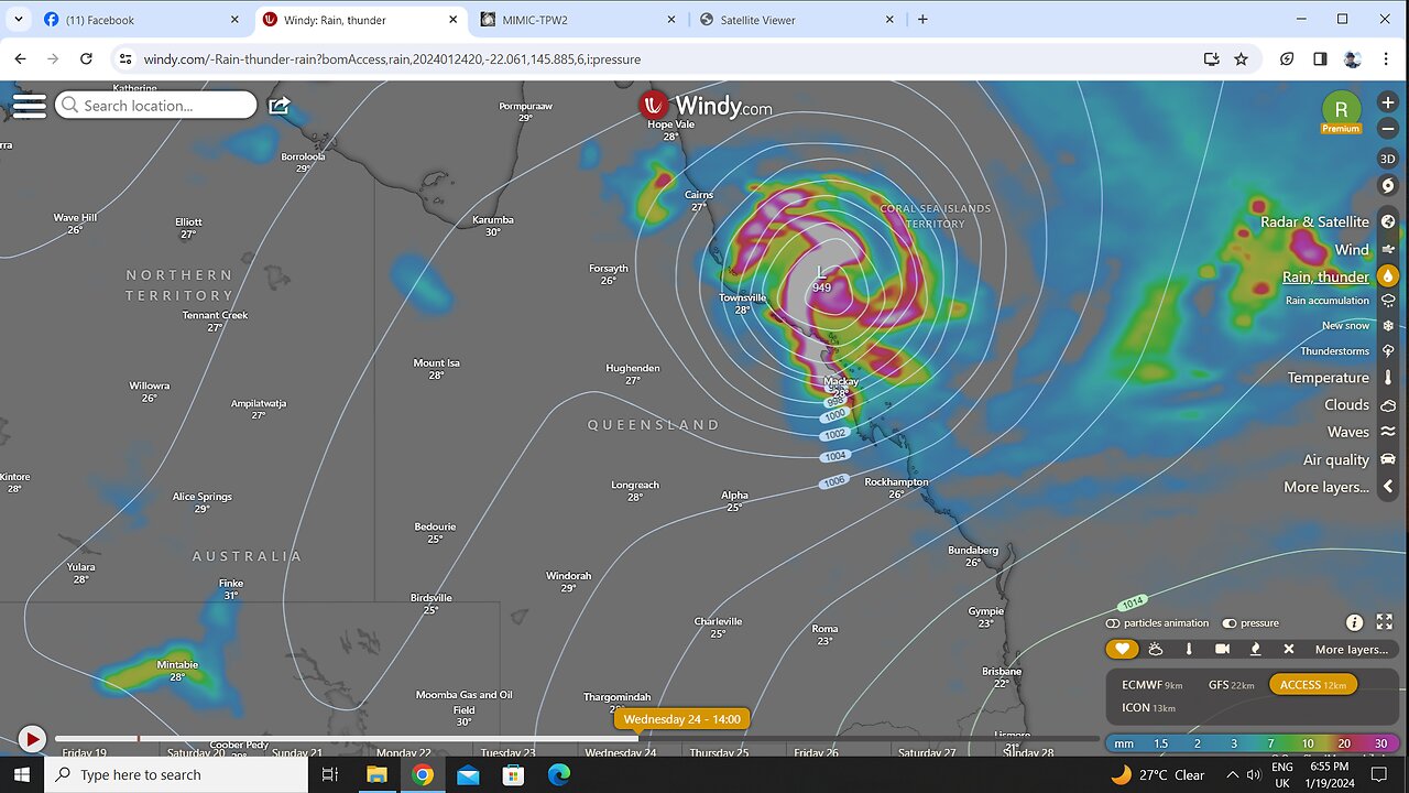 Tropical Chemyclone Killery Forecast