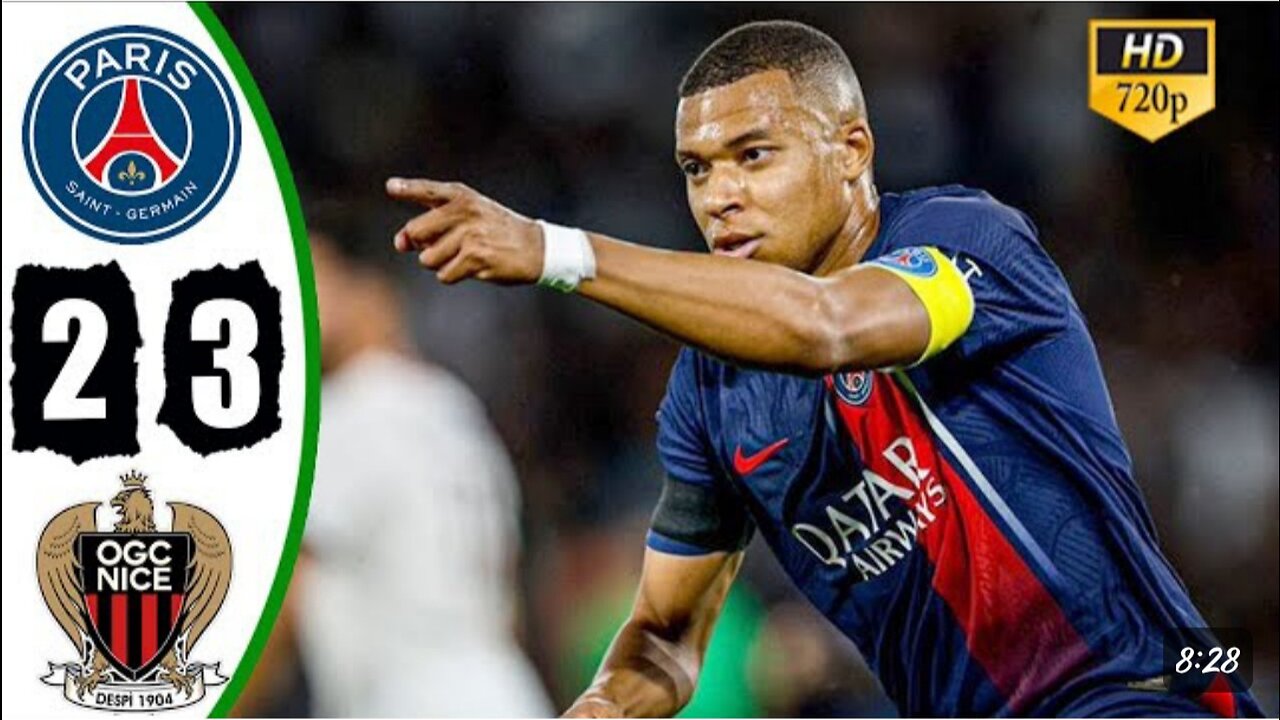 PSG vs NICE 2-3 Hіghlіghts & All Goals 2023 Mbappe Goal