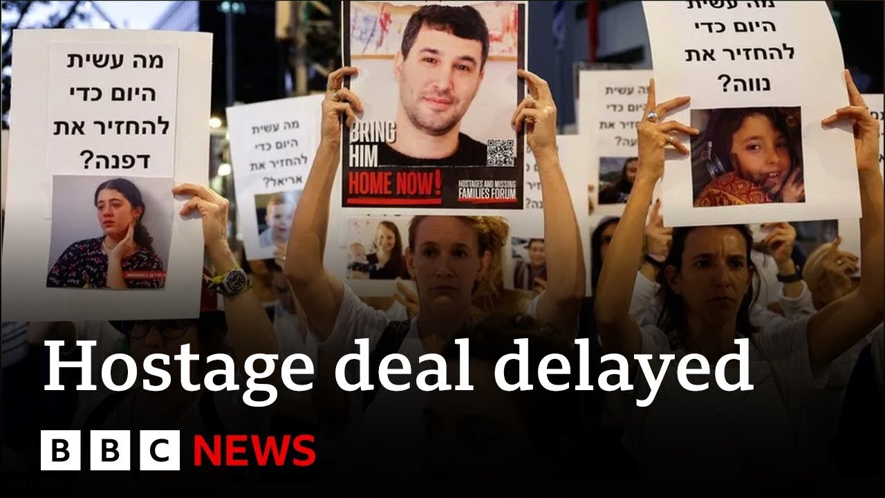 Release of Israeli hostages delayed _ BBC News