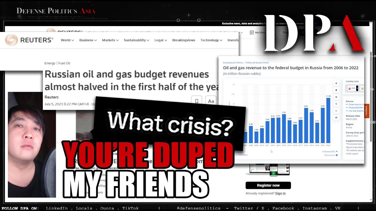 STOP GETTING DUPED - Russia's Oil & Gas Revenue is still damn high