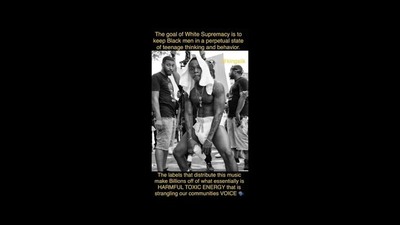 White Supremacy Wants To keep Black Males In A State Of Arrested Development