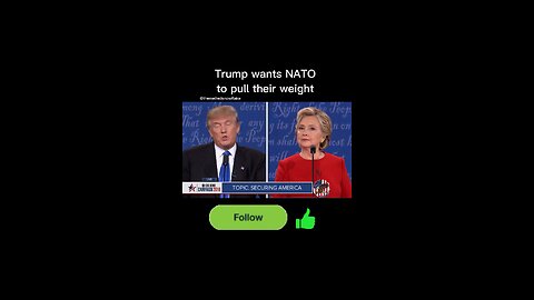 Trump wants NATO to pull their weight