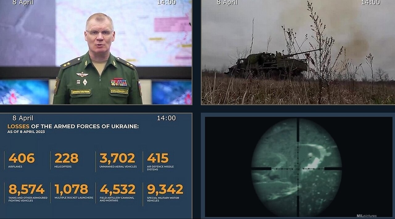 08.04.23 ⚡️ Russian Defence Ministry report on the progress of the deNAZIfication of Ukraine