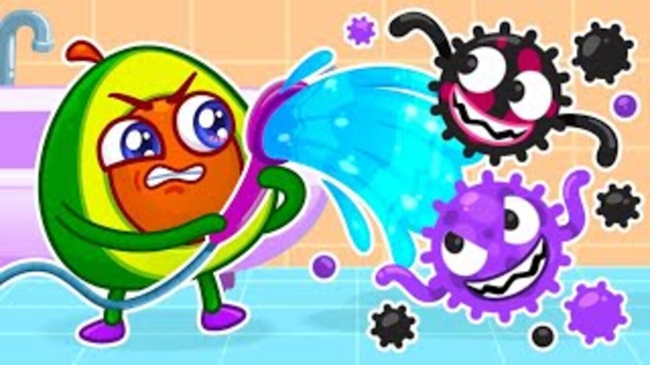 💦 Wash Your Hands with Avocado Baby Song 🧼🛁 || Funny Stories for Kids by Pit & Penny 🥑