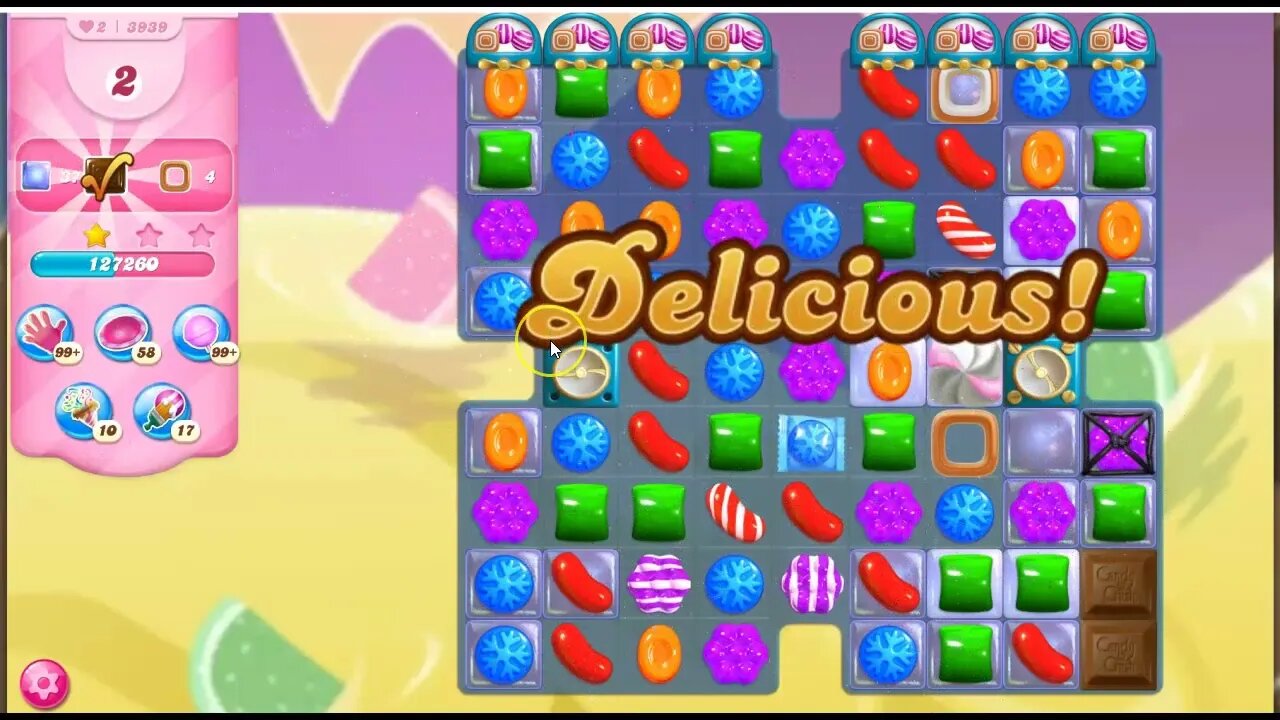 Candy Crush Level 3939 Talkthrough, 14 Moves 0 Boosters