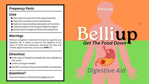 Belliup (Preview) | Digestive Frequency Medication | Get The Food Down