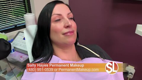 Watch Sally Hayes apply permanent makeup to lips