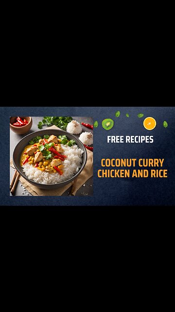Free Coconut Curry Chicken and Rice Recipe 🥥🍛🍗