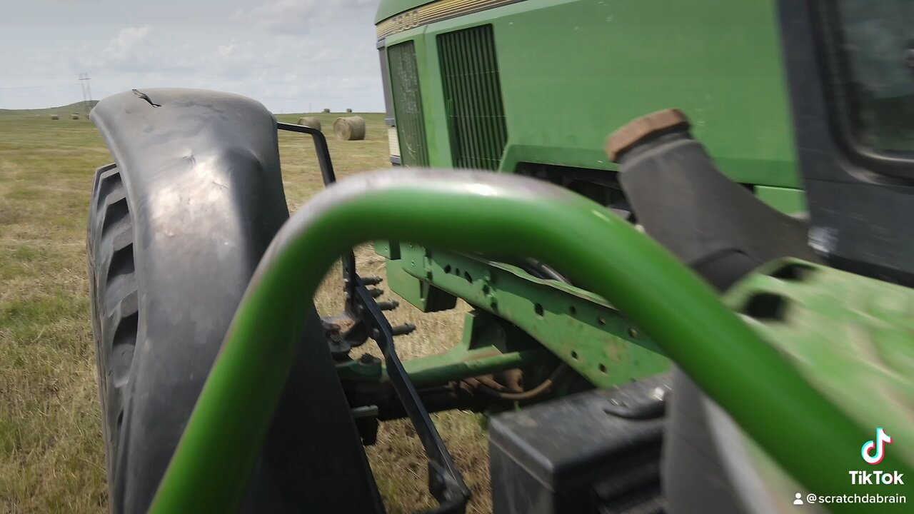 Crashing a drone into John Deere tractor #drone #dronecrash #crash