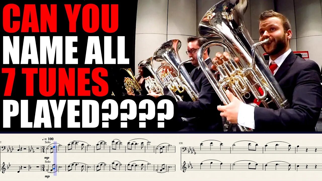 SWEET SWEET EUPHONIUM TONE!!! CAN YOU NAME ALL THE TUNES PLAYED IN THIS VIDEO????