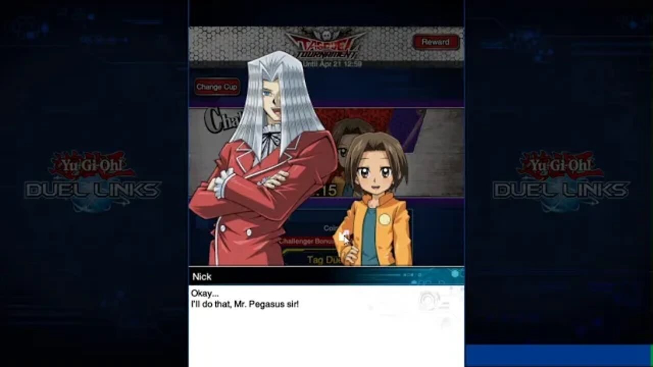 YuGiOh Duel Links - Pegasus Challenger Bonus - Tag Duel Tournament