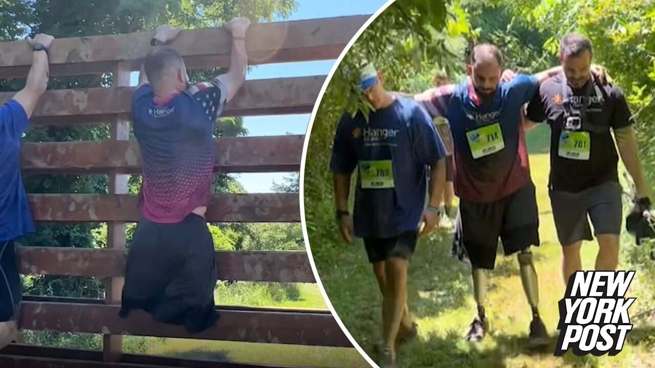 Subway survivor crushes 'gauntlet' after 2018 double amputation