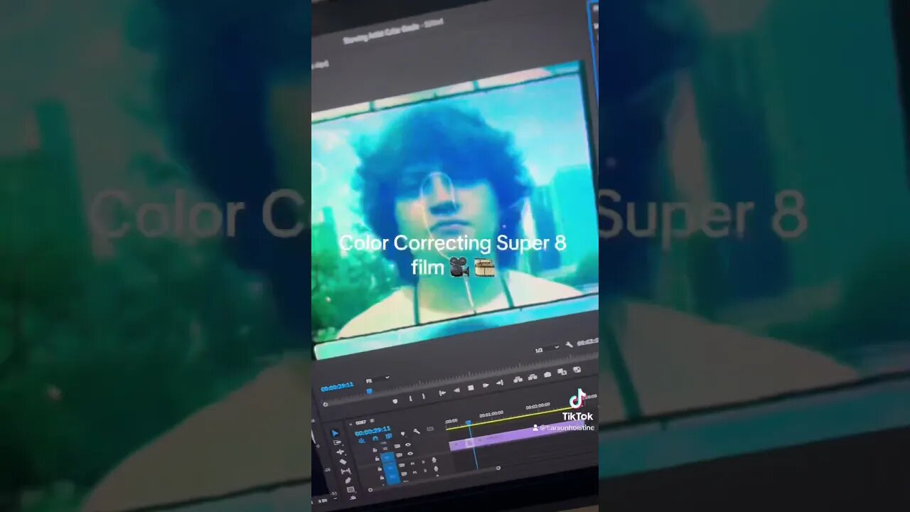Color Grading Super 8 Film #super8 #film #shotonfilm #shorts #8mmfilm