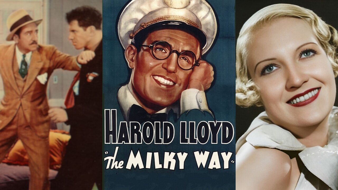 THE MILKY WAY (1936) Harold Lloyd, Adolphe Menjou & Verree Teasdale | Comedy, Sport | COLORIZED