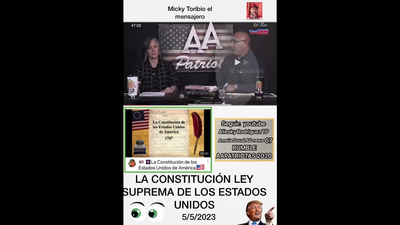 CONSTITUCIÓN DE ESTADOS UNIDOS— AMELIA Y ALIESKY EN ANÁLISIS DE NOTICIAS