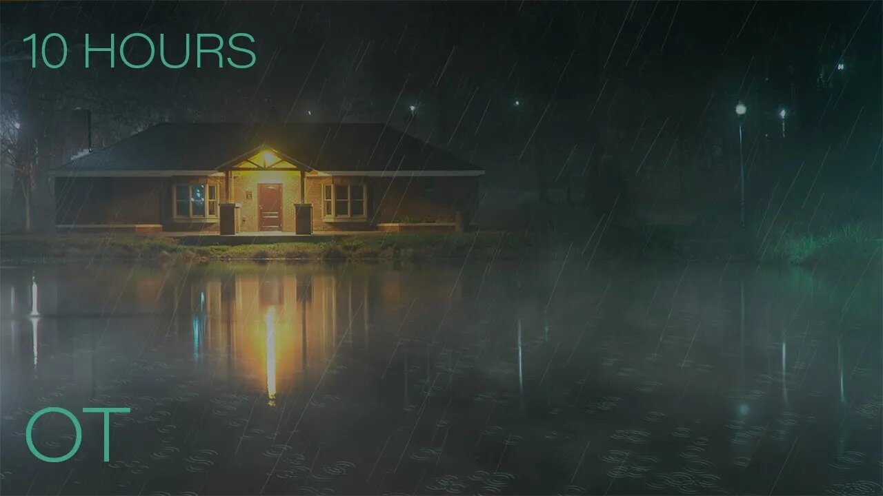 Stormy Night at the Boathouse| Soothing Thunder & Rain Sounds For Sleep| Relaxation| Study| 10 Hours