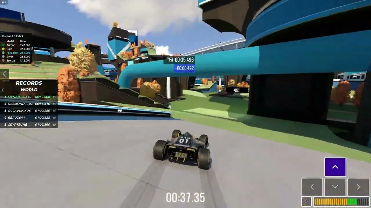 First I take the world record and then I extend it 2/2 - Trackmania