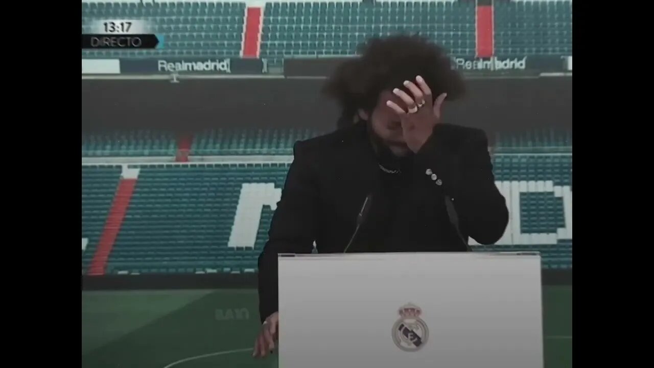 Marcelo Crying in his send-off ceremony ðŸ˜ðŸ˜