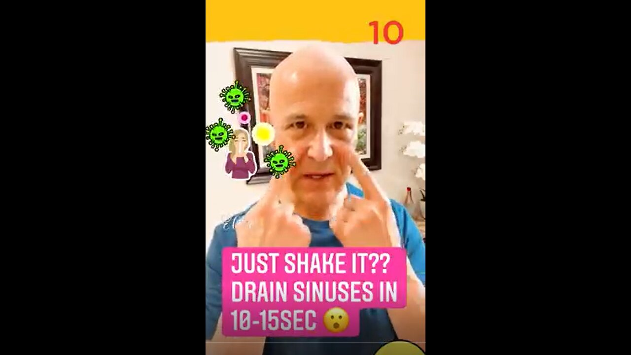 HOW TO DRAIN SINUSES IN 10-15 SEC.