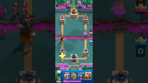 vs The KiNG - Clash Royale #shorts