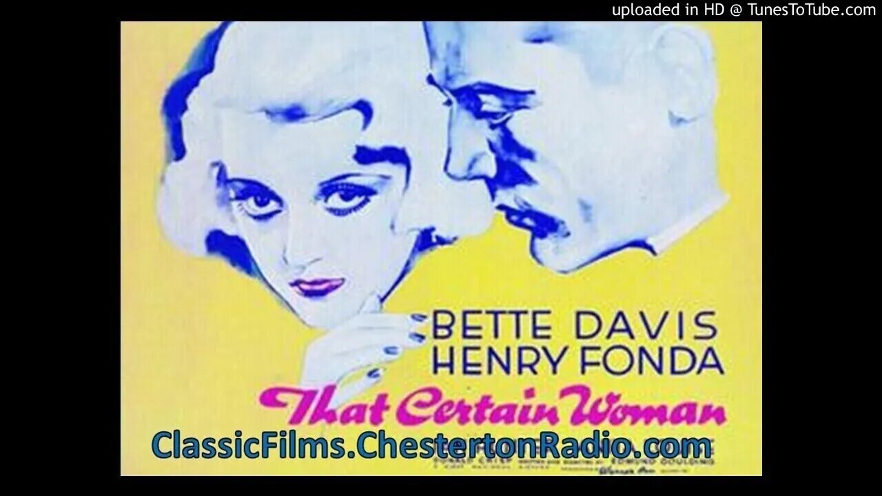 That Certain Woman - Carole Lombard - Basil Rathbone - Lux Radio Theater