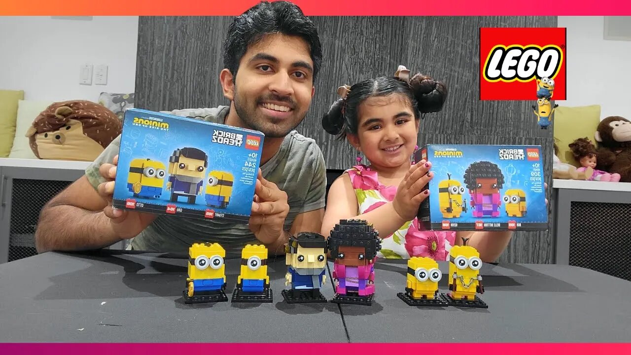 Evana and Brother PLAY LEGO MINIONS 2022 RISE OF GRU|| SETS 40420 & 40421