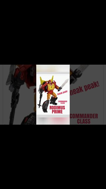 New WFC Kingdom Commander Class RODIMUS PRIME Reveal! #shorts