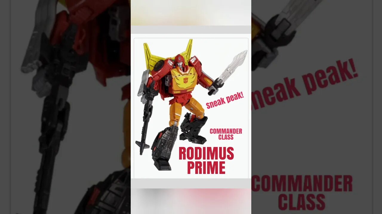 New WFC Kingdom Commander Class RODIMUS PRIME Reveal! #shorts