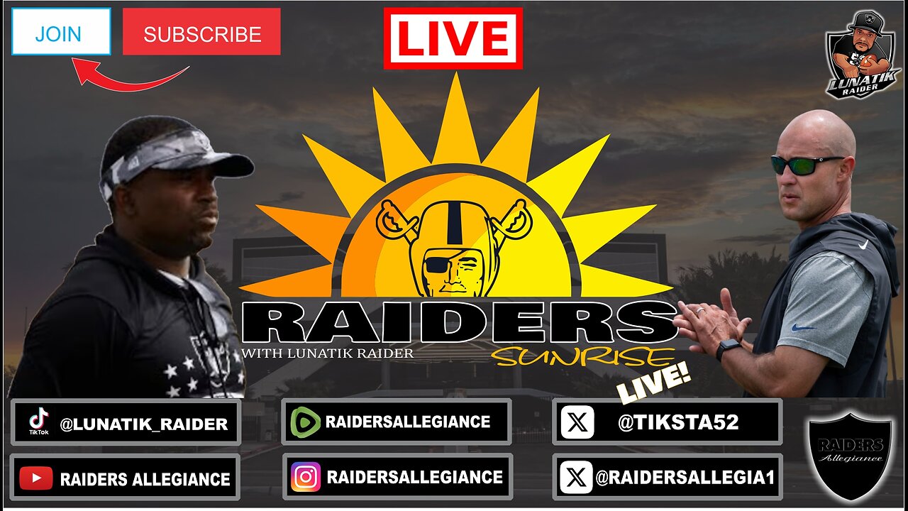 #RAIDERS SUNRISE LIVE W/ LUNATIK RAIDER