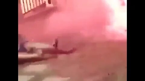 Man Adds Coals To Fire And It EXPLODES