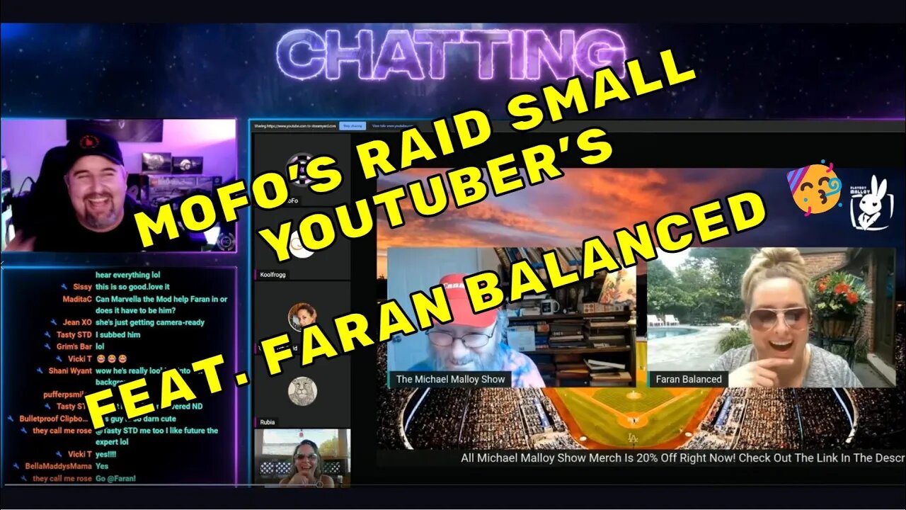 MadcoreMoFo Surprise Raid Mike Malloy Show, Faran Balanced Secret Super Fan, Faran Joins His Show🤣